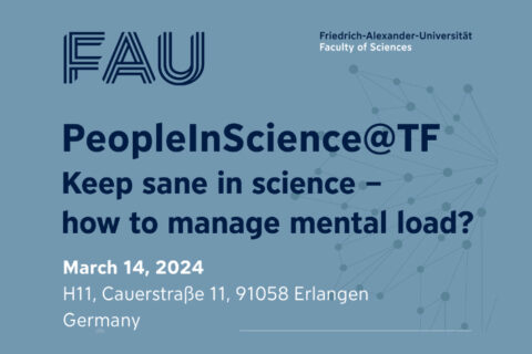 Towards entry "Keep sane in science – how to manage mental load?"
